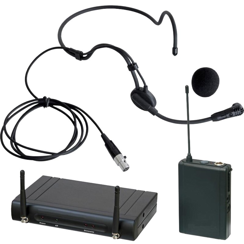 Microphone Serre-tête sans Fil, UHF Micro-casque Contour d'Oreille